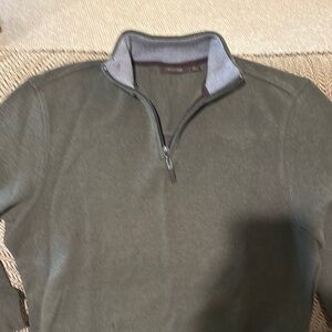 Tasso Elba Green Zip Up Sweater